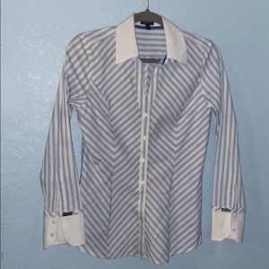 Express stretch button down shirt